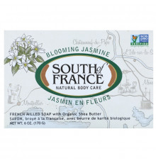 South of France Цветущий жасмин французское пилированное овальное мыло с органическим маслом ши 6  унций (170 г)