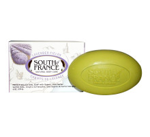 South of France Lavender Fields French Milled Oval Soap with Organic Shea Butter 6 oz (170 g)