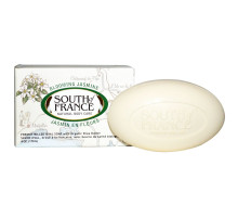 South of France Blooming Jasmine French Milled Oval Soap with Organic Shea Butter 6 oz (170 g)
