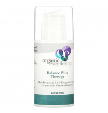 Organic Excellence, Баланс и лечение, биоидентичный крем с прогестероном, 3 унц. (85,5 г)