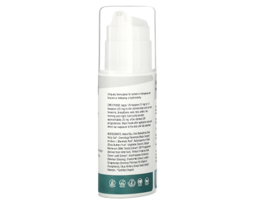 Organic Excellence, Баланс и лечение, биоидентичный крем с прогестероном, 3 унц. (85,5 г)