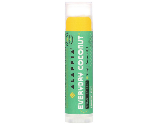 Everyday Coconut Fair Trade Lip Balm Coconut Mint 0.15 oz (4.25 g) Everyday Coconut Fair Trade Lip Balm Coconut Mint 0.15 oz (4.25 g)