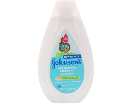 Johnson & Johnson, Для детей, серия «Ультраувлажнение», кондиционер, 400 мл Johnson & Johnson, Для детей, серия «Ультраувлажнение», кондиционер, 400 мл