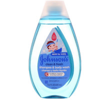 Johnson's, Для детей, серия Чистота и свежесть, шампунь и средство для купания, 400 мл