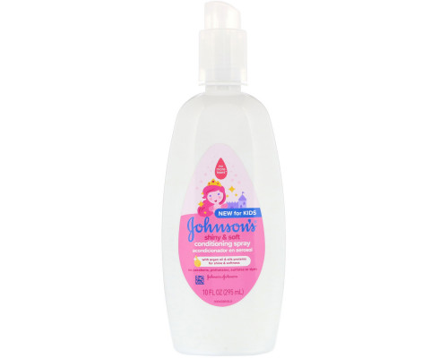 Johnson's, Для детей, серия Блеск и мягкость, спрей-кондиционер, 295 мл Johnson's, Для детей, серия Блеск и мягкость, спрей-кондиционер, 295 мл