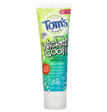Tom's of Maine, Wicked Cool!, Natural Fluoride Toothpaste, Kids 8+, Wild Mint, 5.1 oz (144 g)