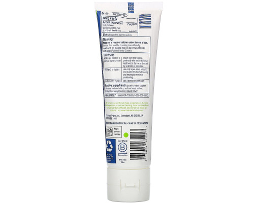 Tom's of Maine, Wicked Cool!, Natural Fluoride Toothpaste, Kids 8+, Wild Mint, 5.1 oz (144 g) Tom's of Maine, Wicked Cool!, Natural Fluoride Toothpaste, Kids 8+, Wild Mint, 5.1 oz (144 g)