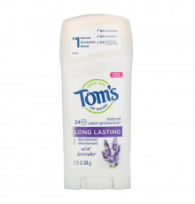 Tom's of Maine, Стойкий дезодорант, без алюминия, с дикой лавандой, 2,25 унции (64 г)