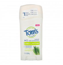 Tom's of Maine, Дезодорант длительного действия с освежающим лемонграссом, 2,25 унции (64 г)