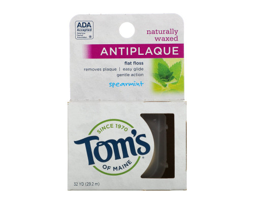 Tom's of Maine, Натурально вощеная зубная нить флосер со вкусом мяты, 30 м (32%) Tom's of Maine, Натурально вощеная зубная нить флосер со вкусом мяты, 30 м (32%)