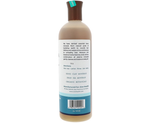 Zion Health, Adama, Шампунь с древними минералами, Белый кокос, 16 fl oz (473 мл) Zion Health, Adama, Шампунь с древними минералами, Белый кокос, 16 fl oz (473 мл)