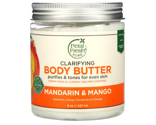 Petal Fresh Body Butter Nourishing Mandarin & Mango 8 oz (237 ml) Petal Fresh Body Butter Nourishing Mandarin & Mango 8 oz (237 ml)