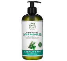 Petal Fresh Pure Revitalizing Bath & Shower Gel Rosemary & Mint 16 fl oz (475 ml)