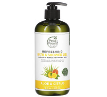 Petal Fresh Pure Moisturizing Bath & Shower Gel Aloe & Citrus 16 fl oz (475 ml)
