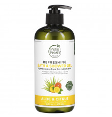 Petal Fresh Pure Moisturizing Bath & Shower Gel Aloe & Citrus 16 fl oz (475 ml)