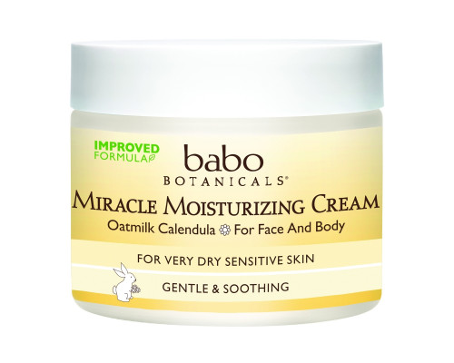Babo Botanicals, Крем для лица и тела Miracle Moisturizing Cream, Овёс и календула, увлажняет и успокаивает кожу, 57 г. Babo Botanicals, Крем для лица и тела Miracle Moisturizing Cream, Овёс и календула, увлажняет и успокаивает кожу, 57 г.