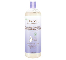 Babo Botanicals 3-в-1 Успокаивающий шампунь пена для ванны и гель для душа с расслабляющим ароматом лаванды и таволги, 400 мл