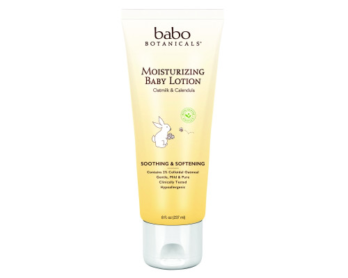 Babo Botanicals Увлажняющий детский лосьон овсяное молоко и календула, для питания и защиты кожи малыша, 8 жидких унций (237 мл) Babo Botanicals Увлажняющий детский лосьон овсяное молоко и календула, для питания и защиты кожи малыша, 8 жидких унций (237 мл)