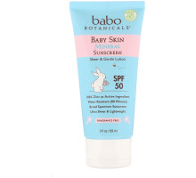 Babo Botanicals, Baby Skin, солнцезащитный лосьон на минеральной основе Lotion, SPF 50, 3 ж. унц. (89 мл)