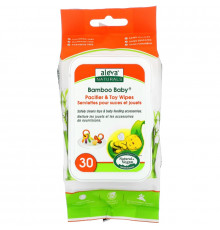 Aleva Naturals Влажные салфетки Bamboo Baby для игрушек и сосок 30 влажных салфеток 59x79 дюймов (15 x 20 cм)