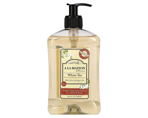 A La Maison de Provence Hand & Body Liquid Soap White Tea 16.9 fl oz (500 ml) A La Maison de Provence Hand & Body Liquid Soap White Tea 16.9 fl oz (500 ml)