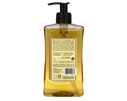 A La Maison de Provence Hand & Body Liquid Soap Honeysuckle 16.9 fl oz (500 ml) A La Maison de Provence Hand & Body Liquid Soap Honeysuckle 16.9 fl oz (500 ml)