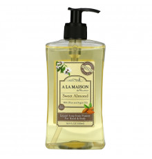 A La Maison de Provence Hand and Body Liquid Soap Sweet Almond 16.9 fl oz (500 ml)