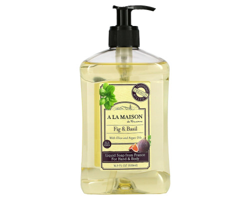 A La Maison de Provence Hand and Body Soap Fig and Basil 16.9 fl oz (500 ml) A La Maison de Provence Hand and Body Soap Fig and Basil 16.9 fl oz (500 ml)