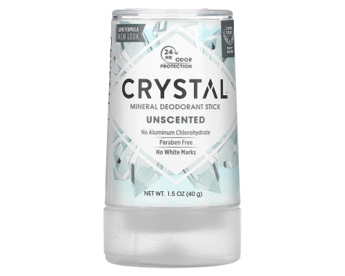 Crystal Body Deodorant, Минеральный дезодорант, без запаха, 1,5 унции (40 г) Crystal Body Deodorant, Минеральный дезодорант, без запаха, 1,5 унции (40 г)