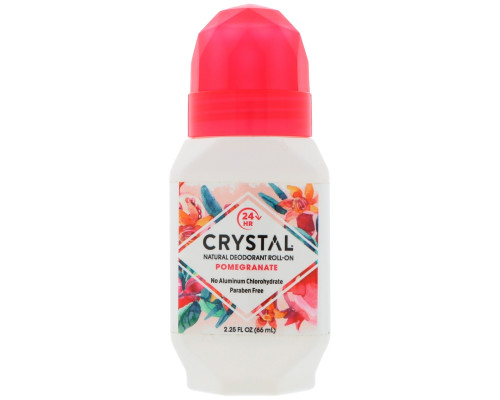 Crystal Body Deodorant, Натуральный роликовый дезодорант, гранат, 2,25 ж.унц. (66 мл) Crystal Body Deodorant, Натуральный роликовый дезодорант, гранат, 2,25 ж.унц. (66 мл)