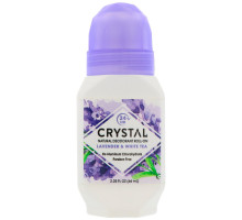 Crystal Body Deodorant, Натуральный роликовый дезодорант, лаванда и белый чай, 2,25 ж. унц. (66 мл)