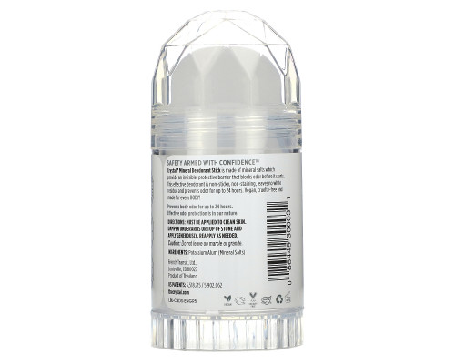 Crystal Body Deodorant, Минеральный твердый дезодорант, Без запаха, 4,25 унц. (120 г) Crystal Body Deodorant, Минеральный твердый дезодорант, Без запаха, 4,25 унц. (120 г)