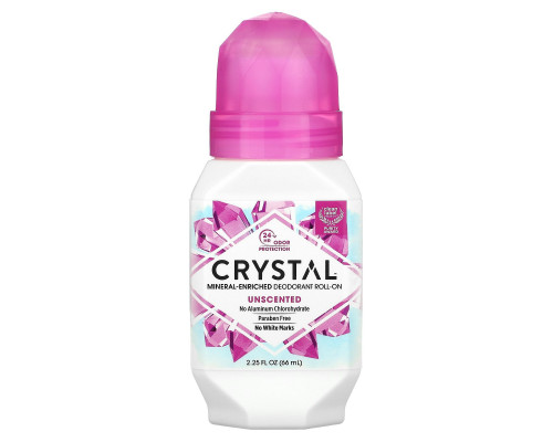 Crystal Body Deodorant, Минеральный шариковый дезодорант, без запаха, 2,25 ж. унц. (66 мл) Crystal Body Deodorant, Минеральный шариковый дезодорант, без запаха, 2,25 ж. унц. (66 мл)