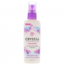 Crystal Body Deodorant, Минеральный спрей-дезодорант, без ароматизаторов, 4 жидк. унц. (118 мл)