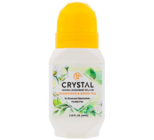 Crystal Body Deodorant, Натуральный шариковый дезодорант, ромашка & зеленый чай, 2,25 ж. унц. (66 мл)