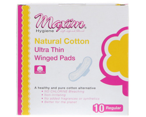 Maxim Hygiene Products Ultra Thin Winged Pads Regular 10 Pads Maxim Hygiene Products Ultra Thin Winged Pads Regular 10 Pads