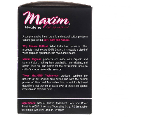 Maxim Hygiene Products Ультратонкие ежедневные прокладки натуральная технология MaxION с использованием серебра легкие 24 шт. Maxim Hygiene Products Ультратонкие ежедневные прокладки натуральная технология MaxION с использованием серебра легкие 24 шт.