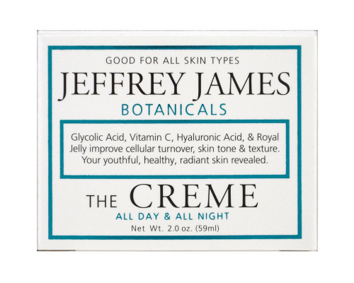 Jeffrey James Botanicals, The Creme, весь день и вся ночь, 2.0 унции (59 мл) Jeffrey James Botanicals, The Creme, весь день и вся ночь, 2.0 унции (59 мл)