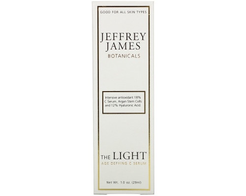 Jeffrey James Botanicals, Свет Антивозрастная C-сыворотка, 1,0 унция (29 мл) Jeffrey James Botanicals, Свет Антивозрастная C-сыворотка, 1,0 унция (29 мл)