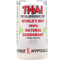 Thai Deodorant Stone, Шариковый дезодорант Тайский Кристалл, 4.25 унций (120 г)