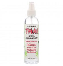 Thai Deodorant Stone, Дезодорант Crystal Deodorant Mist, 8 унций (240 мл)