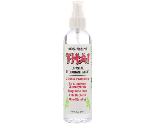Thai Deodorant Stone, Дезодорант Crystal Deodorant Mist, 8 унций (240 мл) Thai Deodorant Stone, Дезодорант Crystal Deodorant Mist, 8 унций (240 мл)