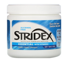 Stridex, Single-Step Acne Control, не содержащие спирта , 55 мягких салфеток, 4.21 в каждой