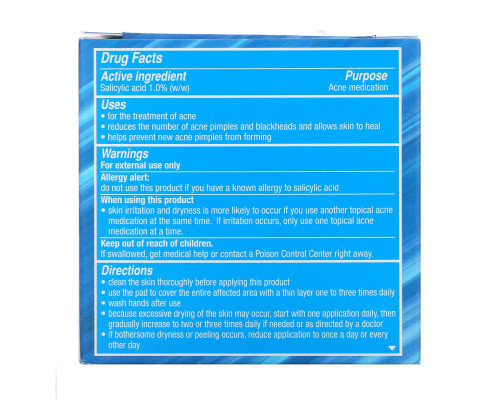 Stridex, Single-Step Acne Control, не содержащие спирта , 55 мягких салфеток, 4.21 в каждой Stridex, Single-Step Acne Control, не содержащие спирта , 55 мягких салфеток, 4.21 в каждой