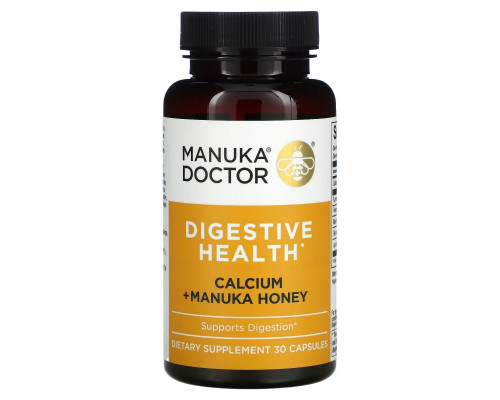 Manuka Doctor, Digestive Health, Calcium + Manuka Honey, 30 Capsules Manuka Doctor, Digestive Health, Calcium + Manuka Honey, 30 Capsules