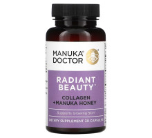 Manuka Doctor, Radiant Beauty, коллаген и мед манука`` 30 капсул