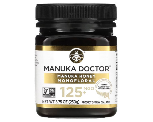 Manuka Doctor, Manuka Honey Monofloral, MGO 125+, 8.75 oz (250 g) Manuka Doctor, Manuka Honey Monofloral, MGO 125+, 8.75 oz (250 g)