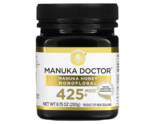 Manuka Doctor, Монофлорный мед манука, MGO 425+, 250 г (8,75 унции) Manuka Doctor, Монофлорный мед манука, MGO 425+, 250 г (8,75 унции)