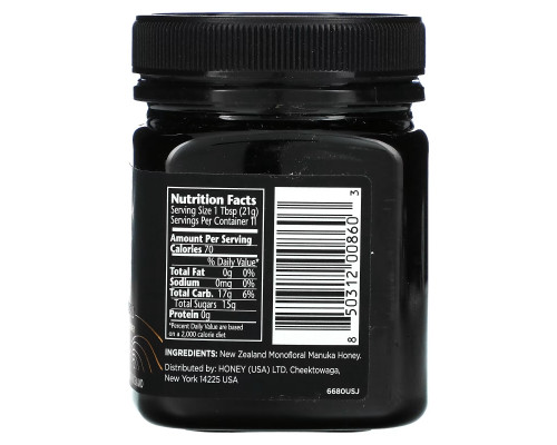 Manuka Doctor, Монофлорный мед манука, MGO 725+, 250 г (8,75 унции) Manuka Doctor, Монофлорный мед манука, MGO 725+, 250 г (8,75 унции)