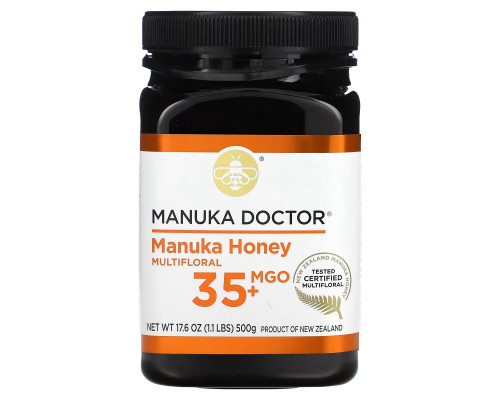 Manuka Doctor, Manuka Honey Multifloral, MGO 35+, 17.6 oz (500 g) Manuka Doctor, Manuka Honey Multifloral, MGO 35+, 17.6 oz (500 g)